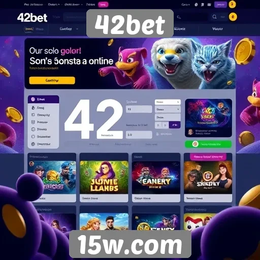 Facilidade de navegação no site 42bet